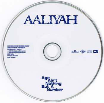 CD Aaliyah: Age Ain't Nothing But A Number 118280