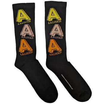 Merch Aaliyah: Kotníkové Ponožky Tricolour Logo Aaliyah