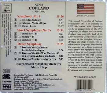 CD Aaron Copland: Dance Symphony - Symphony No. 1 - Short Symphony 248700