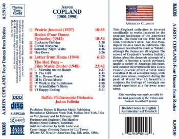 CD Aaron Copland: Rodeo (Four Dance Episodes) / The Red Pony (Suite) / Prairie Journal / Letter From Home 148348