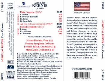 CD Aaron Jay Kernis: Flute Concerto / Air / Symphony No. 2 343930