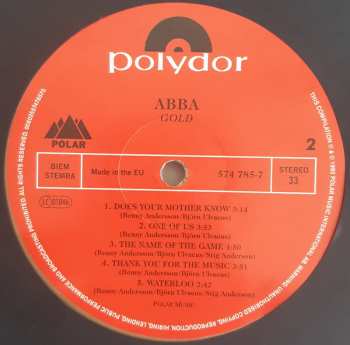 2LP ABBA: Gold Greatest Hits LTD | CLR 371115