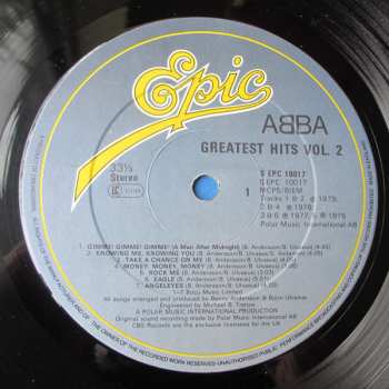 LP ABBA: Greatest Hits Vol. 2
