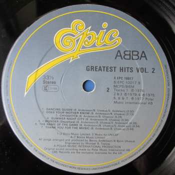 LP ABBA: Greatest Hits Vol. 2