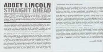 CD Abbey Lincoln: Straight Ahead 461091