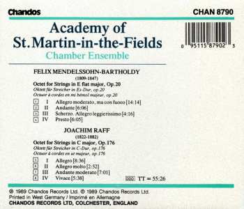 CD Felix Mendelssohn-Bartholdy: Octet In E Flat Major Op. 20 / Octet In C Major Op. 176