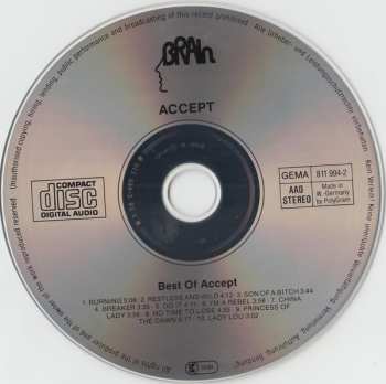 CD Accept: Best Of Accept 4113