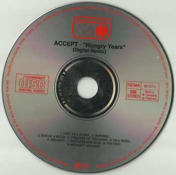 CD Accept: Hungry Years 16785