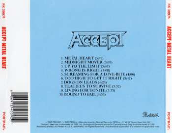 CD Accept: Metal Heart 371380