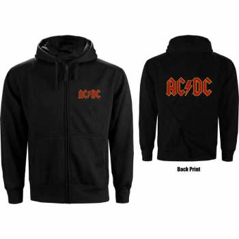 Merch AC/DC: Dámská Mikina Na Zip Logo Ac/dc  XXL