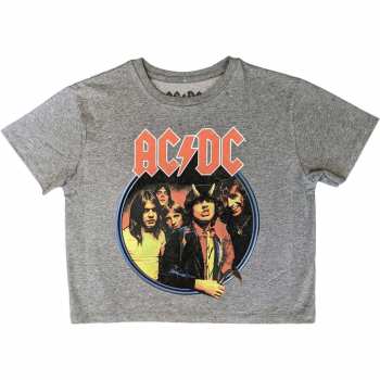 Merch AC/DC: Dámské Crop Top Highway To Hell Circle