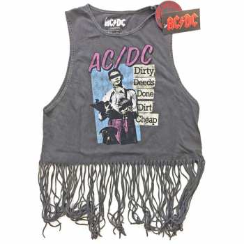 Merch AC/DC: Dámské Tassel Vest Dirty Deeds Done Dirt Cheap 