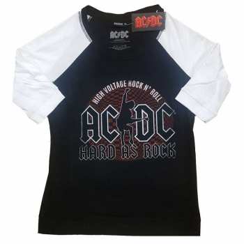 Merch AC/DC: Dámské Tričko Hard As Rock 