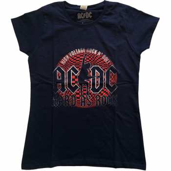 Merch AC/DC: Dámské Tričko Hard As Rock 