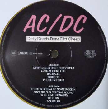 LP AC/DC: Dirty Deeds Done Dirt Cheap CLR | LTD 537017