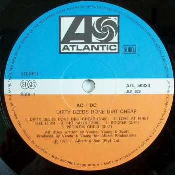 LP AC/DC: Dirty Deeds Done Dirt Cheap 538523