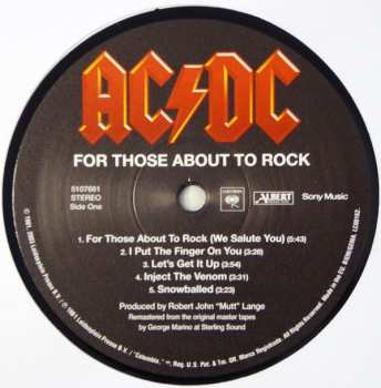LP AC/DC: For Those About To Rock (We Salute You) 13064