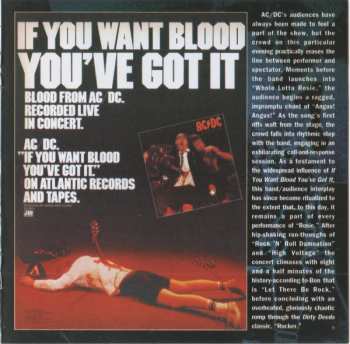 CD AC/DC: If You Want Blood You've Got It DIGI