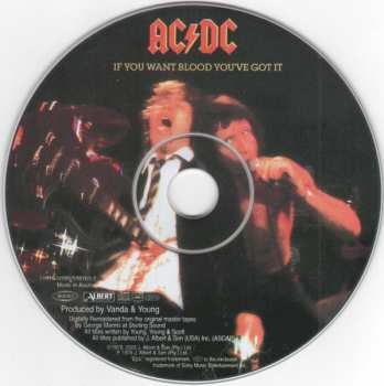 CD AC/DC: If You Want Blood You've Got It DIGI 17220