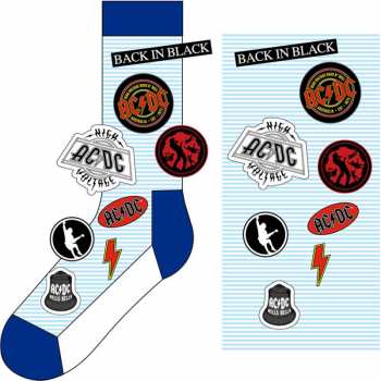 Merch AC/DC: Kotníkové Ponožky Icons  42 - 47