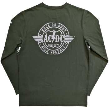 Merch AC/DC: Ac/dc Unisex Long Sleeve T-shirt: Rock Or Bust (back & Sleeve Print) (medium) M
