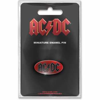 Merch AC/DC: Mini Placka Oval Logo Ac/dc