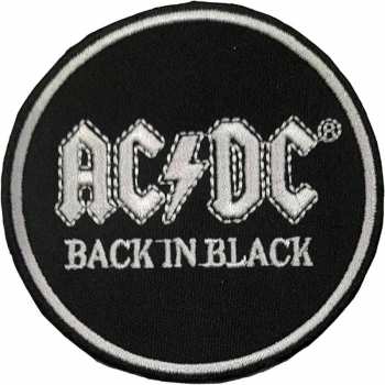 Merch AC/DC: Nášivka Back In Black Circle