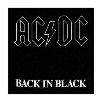 Merch AC/DC: Nášivka Back In Black 