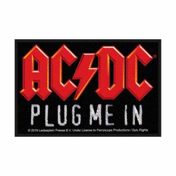 Merch AC/DC: Nášivka Plug Me In 