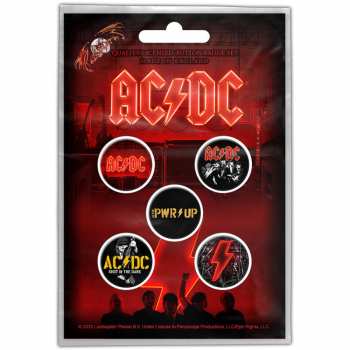Merch AC/DC: Sada Placek Pwr-up