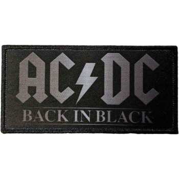 Merch AC/DC: Standard Printed Patch Back In Black