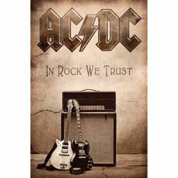 Merch AC/DC: Textilní Plakát In Rock We Trust