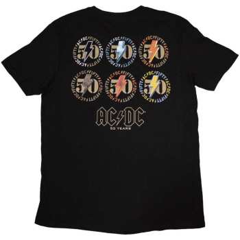 Merch AC/DC: Ac/dc Unisex T-shirt: Emblems (back Print) (small) S