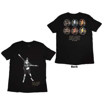 Merch AC/DC: Ac/dc Unisex T-shirt: Emblems (back Print) (small) S