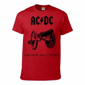 Merch AC/DC: Tričko For Those About To Rock (red)