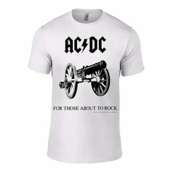 Merch AC/DC: Tričko For Those About To Rock (white)