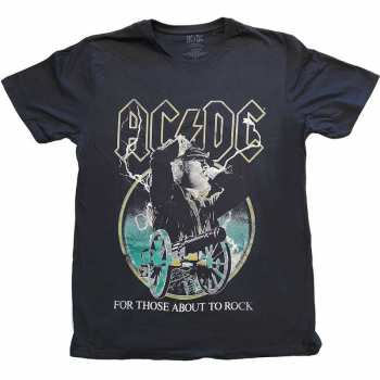 Merch AC/DC: Tričko For Those About To Rock Yellow Outlines 