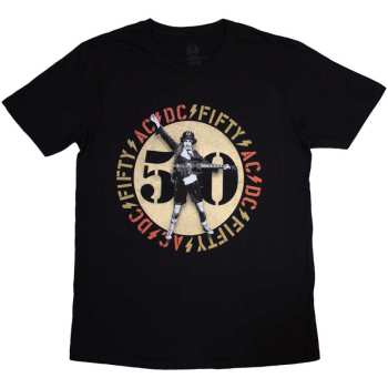 Merch AC/DC: Ac/dc Unisex T-shirt: Gold Emblem (large) L