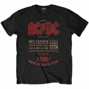 Merch AC/DC: Tričko Minnesota '80 Small) S