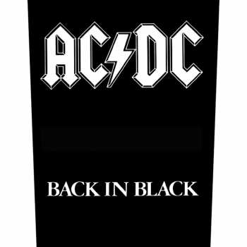 Merch AC/DC: Zádová Nášivka Back In Black 