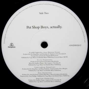 LP Pet Shop Boys: Actually 1169