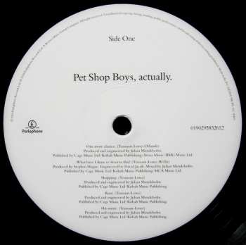 LP Pet Shop Boys: Actually 1169