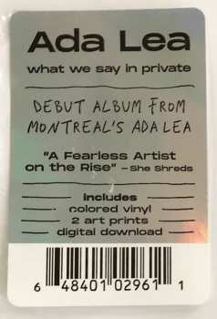 LP Ada Lea: What We Say In Private LTD | CLR 151950