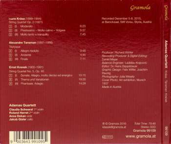 CD Adamas Quartett: Krása ∙ Tansman ∙ Krenek 326897