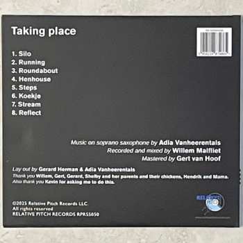 CD Adia Vanheerentals: Taking Place