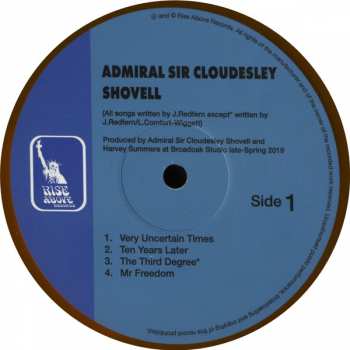 LP Admiral Sir Cloudesley Shovell: Very Uncertain Times CLR 127982