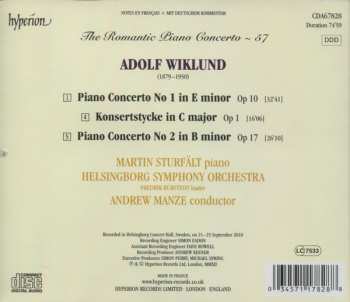 CD Adolf Wiklund: Piano Concerto No 1, Op 10 / Piano Concerto No 2, Op 17 / Konsertstycke, Op 1 189935