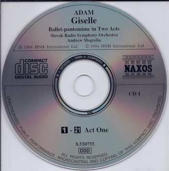 2CD Adolphe C. Adam: Giselle Ballet-pantomime In Two Acts (Complete Ballet) 113389