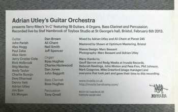 2LP Adrian Utley's Guitar Orchestra: In C 292005