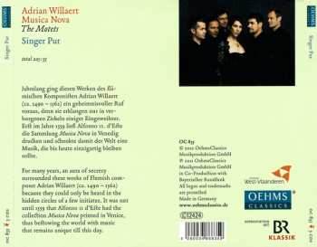 3CD Adrian Willaert: Musica Nova (The Motets) 181010
